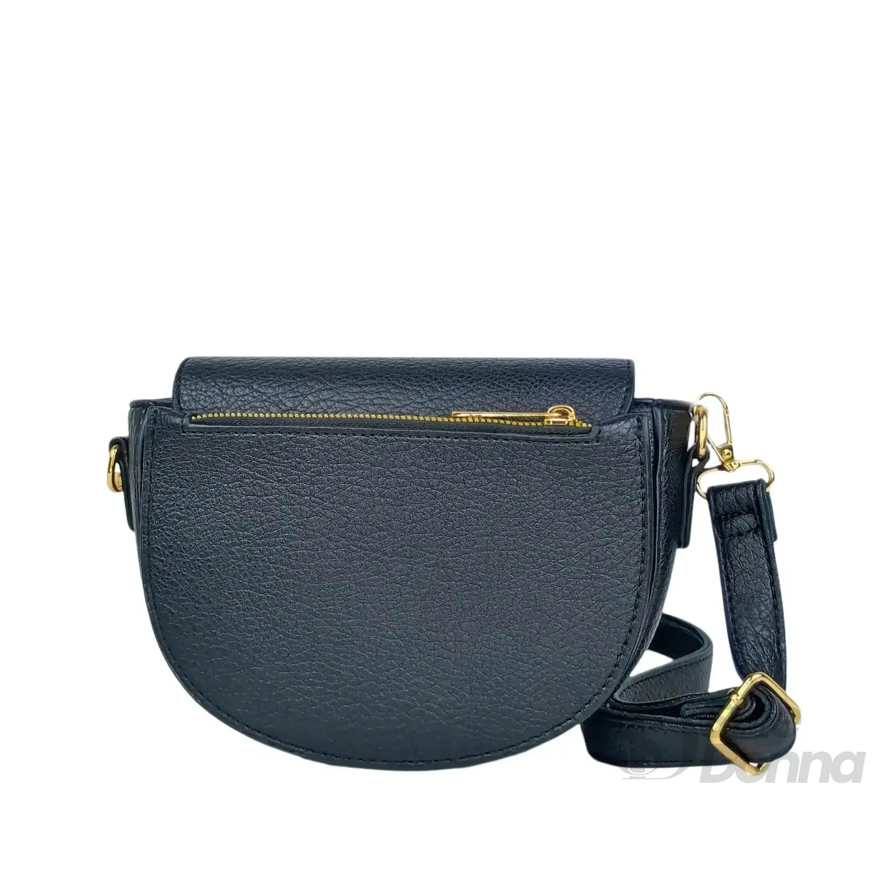 Borsa Mezzaluna In Ecopelle Con Dettagli Dorati Design Compatto Facile Da Pulire Per Uso Quotidiano