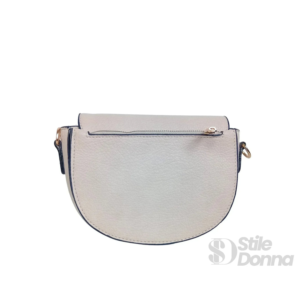 Borsa Mezzaluna In Ecopelle Con Dettagli Dorati Design Compatto Facile Da Pulire Per Uso Quotidiano