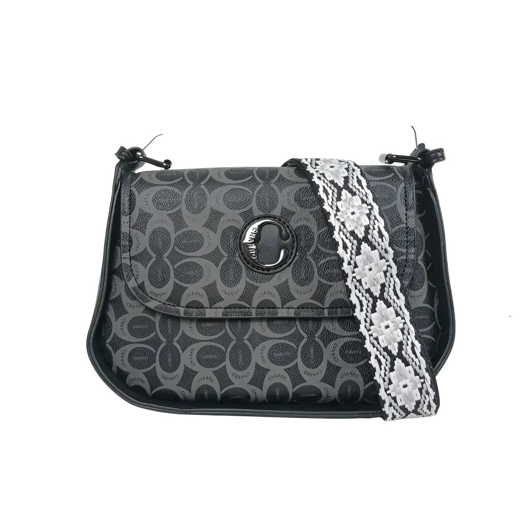 MS3594 Borsa Saddle Charro Ecopelle Con Tracolla