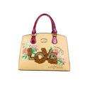 Borsa Tote Da Donna In EcoPelle Con Ricamo Floreale E Scritta Love In Paillettes