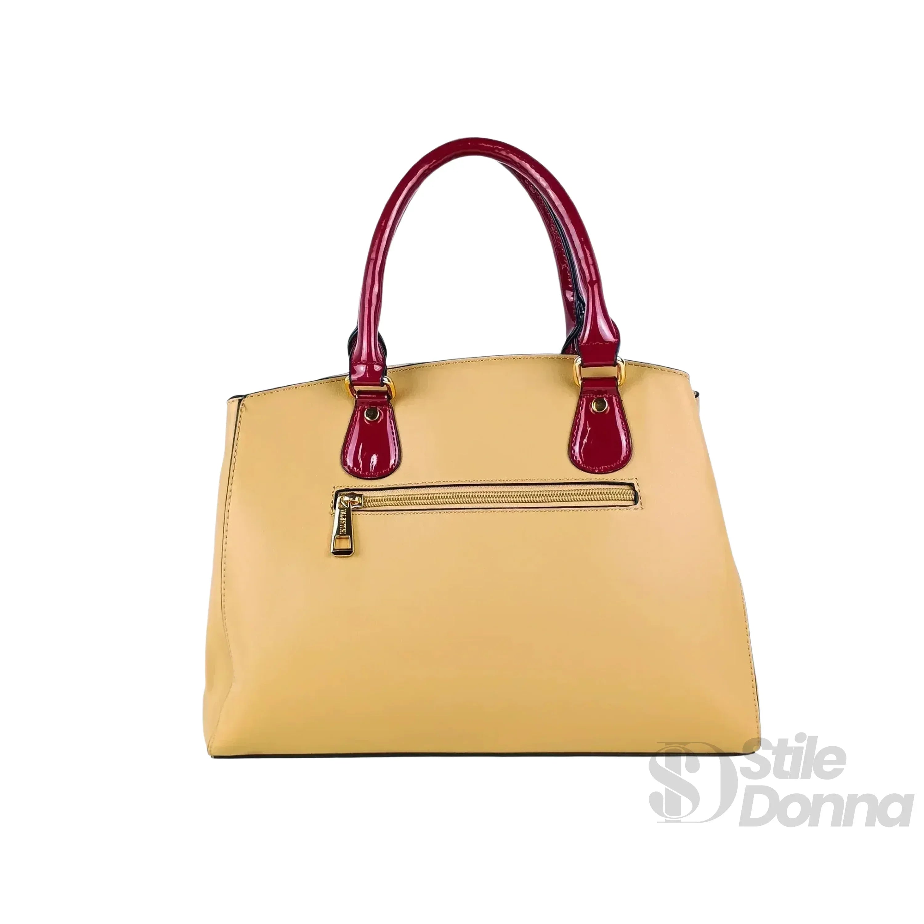 Borsa Tote Da Donna In EcoPelle Con Ricamo Floreale E Scritta Love In Paillettes