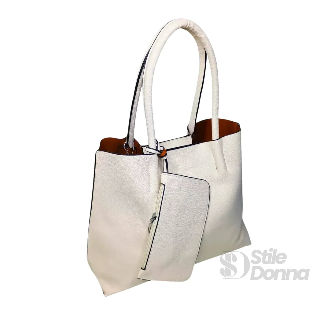 Borsa Tote In Ecopelle Sintetica Con Tracolla Inclusa Chiusura Magnetica Per Il Giorno Pratico Quotidiano