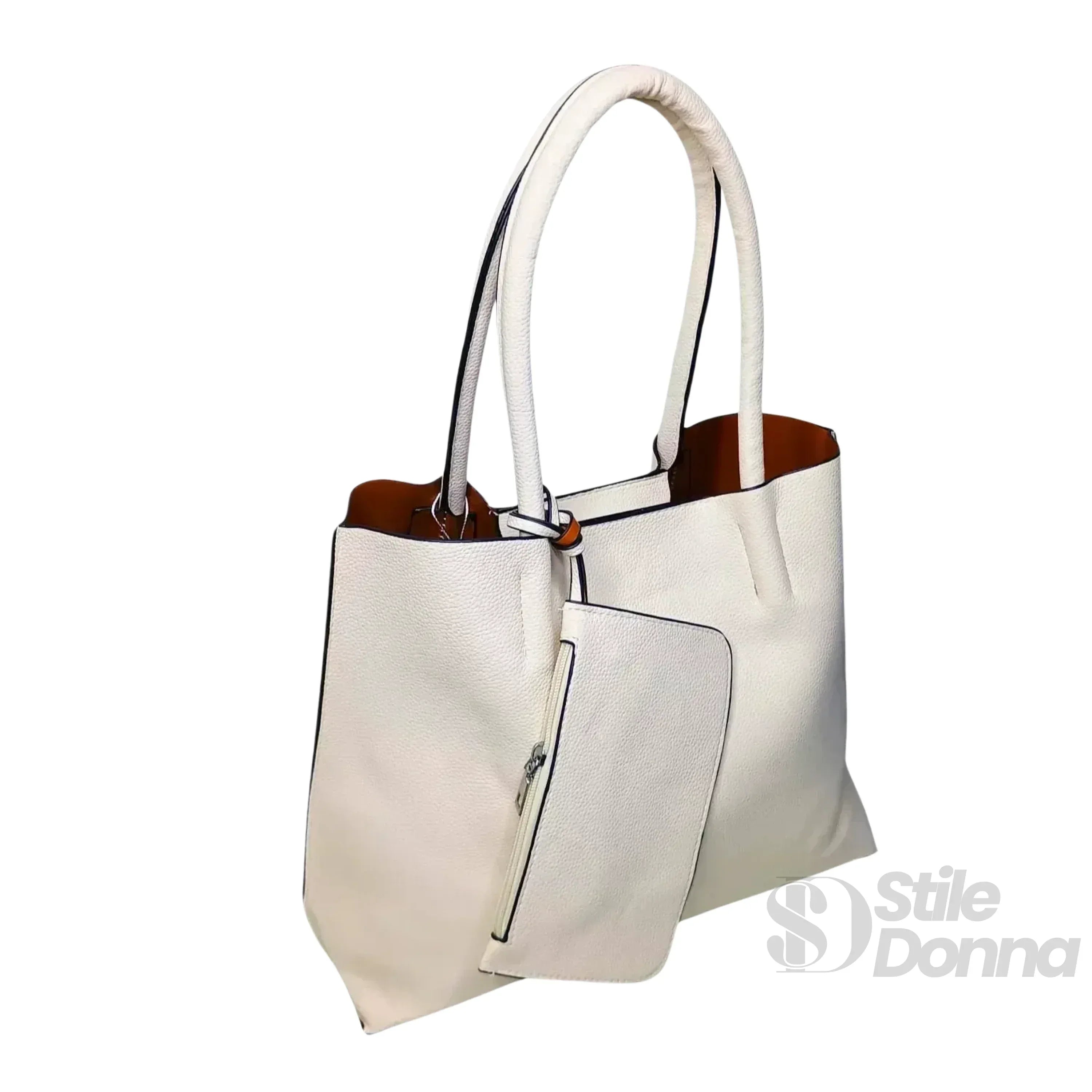 Borsa Tote In Ecopelle Sintetica Con Tracolla Inclusa Chiusura Magnetica Per Il Giorno Pratico Quotidiano