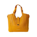 Valentini SIBI Borsa Tote In Pelle PU Giallo Senape Finiture Dorate Chiusura Magnetica Interno PU