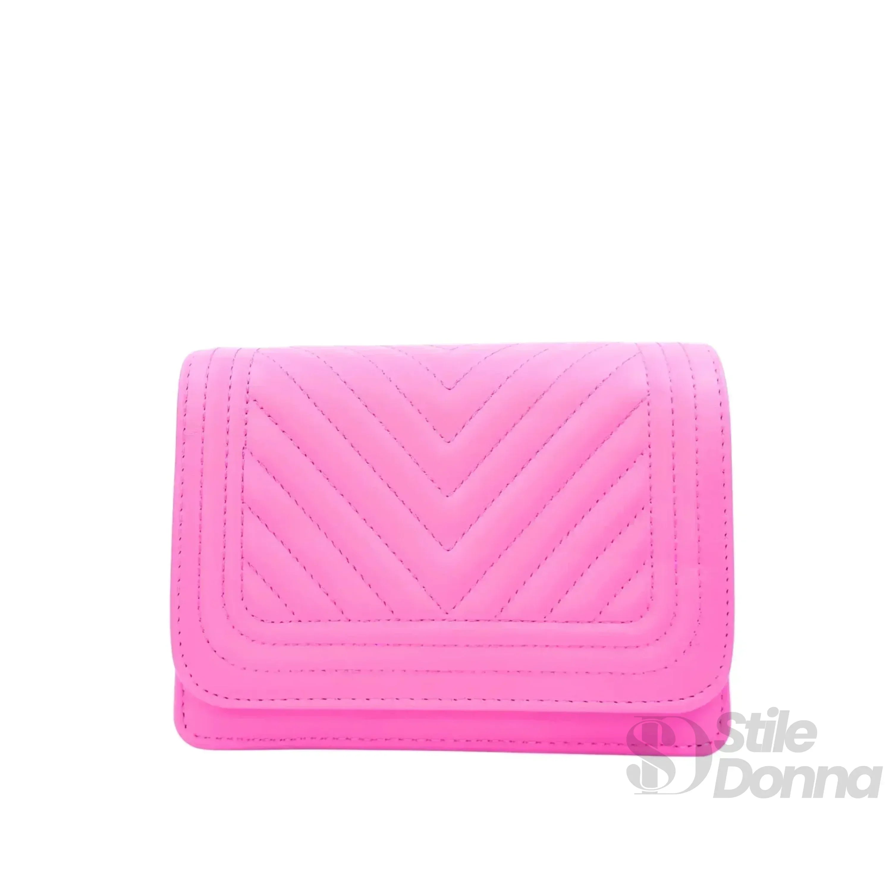 Borsa Trapuntata Rosa Da Donna Con Design A Triangoli E Tracolla Staccabile In Pelle PU Di Alta Qualità