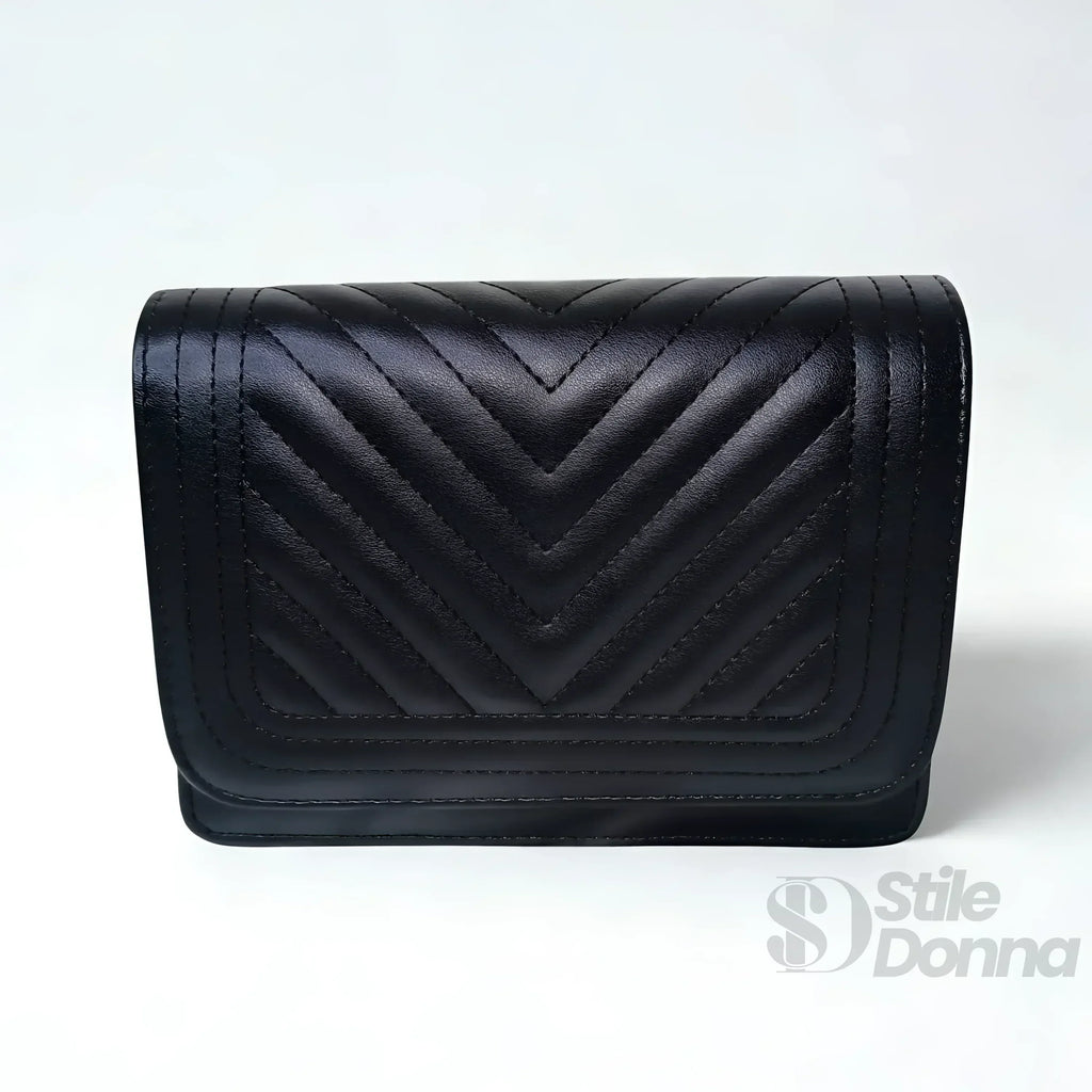 Borsa Trapuntata Rosa Da Donna Con Design A Triangoli E Tracolla Staccabile In Pelle PU Di Alta Qualità