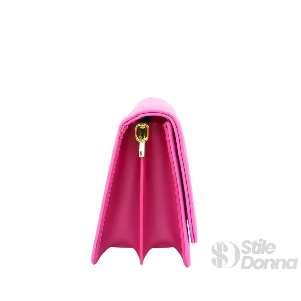 Borsa Trapuntata Rosa Da Donna Con Design A Triangoli E Tracolla Staccabile In Pelle PU Di Alta Qualità