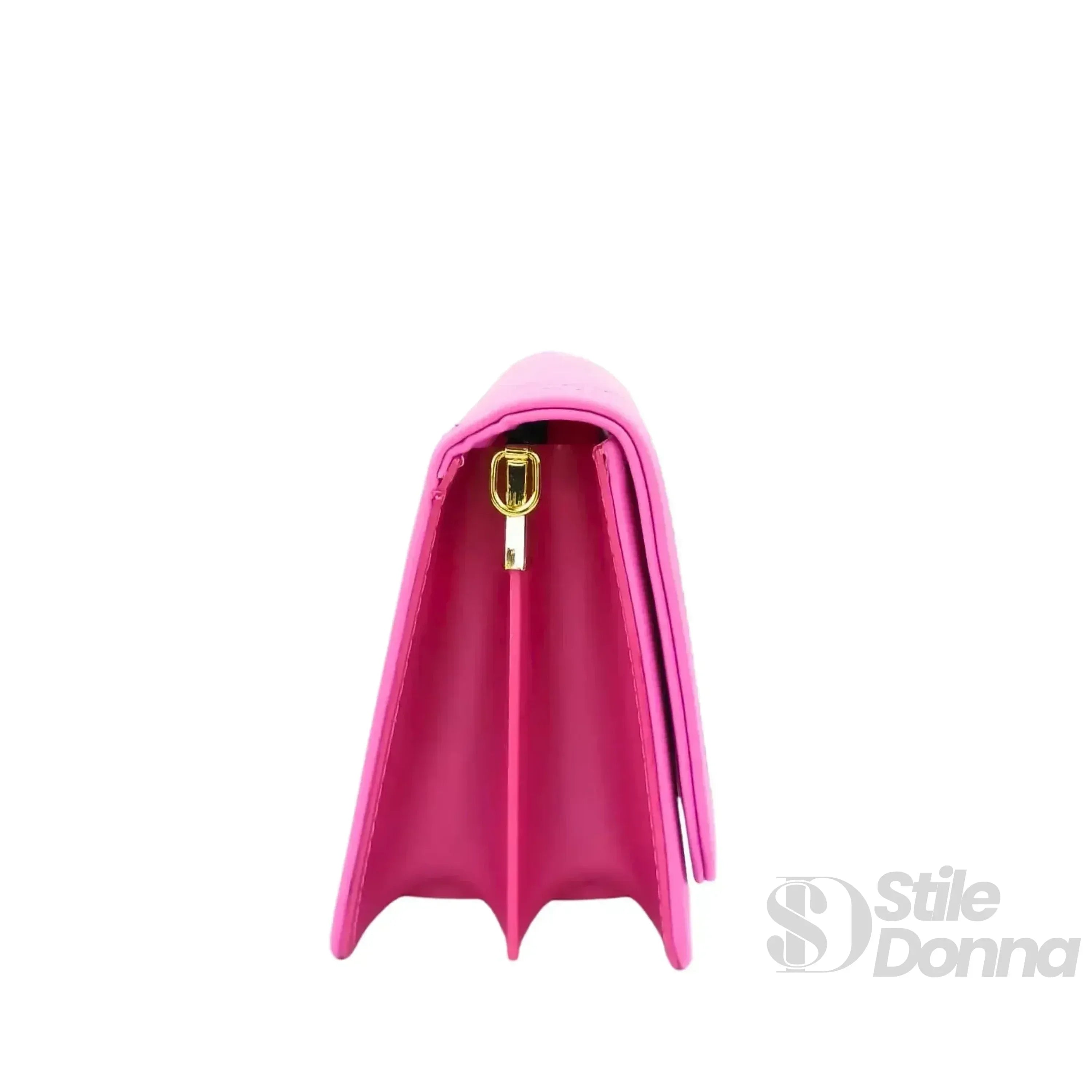 Borsa Trapuntata Rosa Da Donna Con Design A Triangoli E Tracolla Staccabile In Pelle PU Di Alta Qualità
