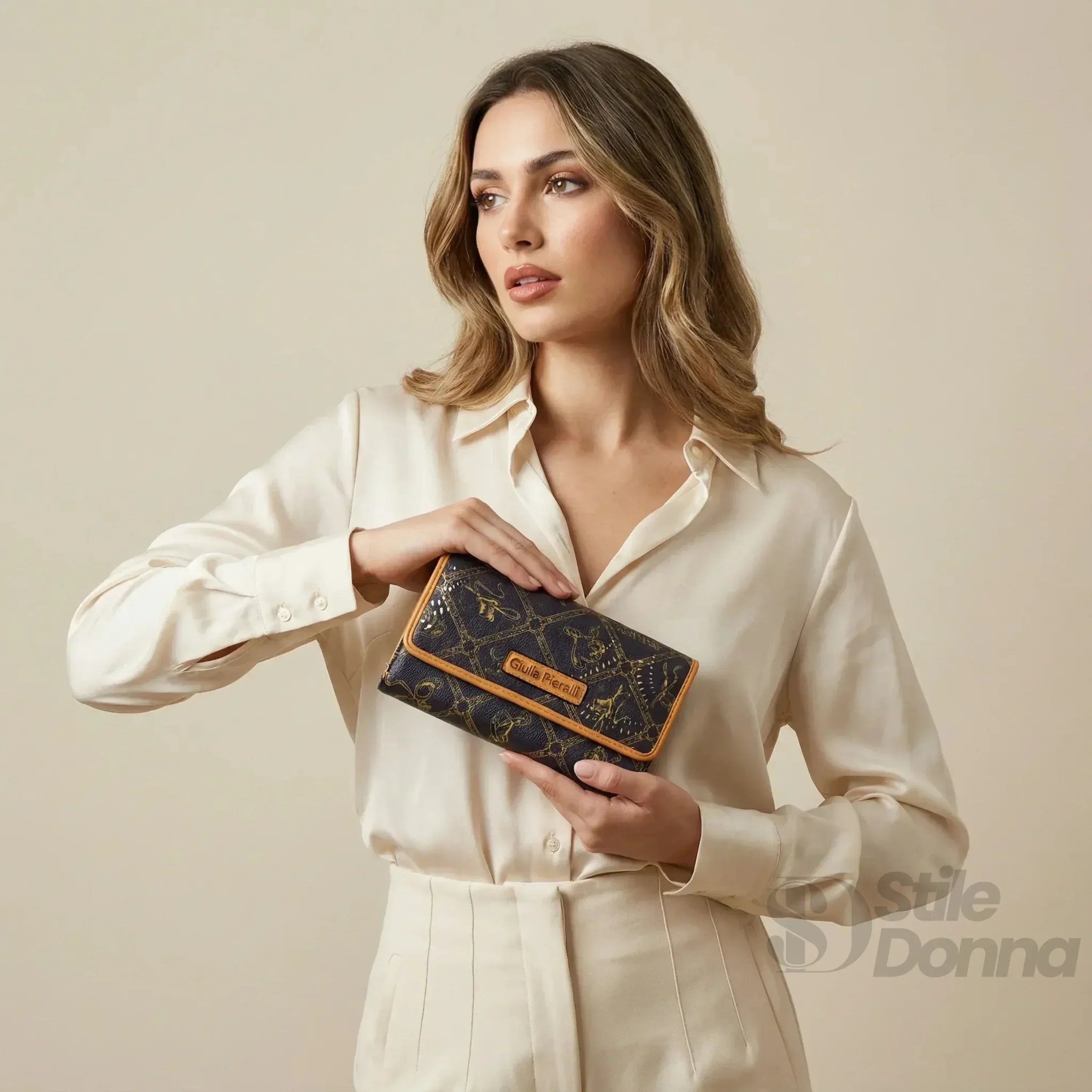 Giulia Peraldi Borsa e Portafogli Cuoio Pelle Sintetica