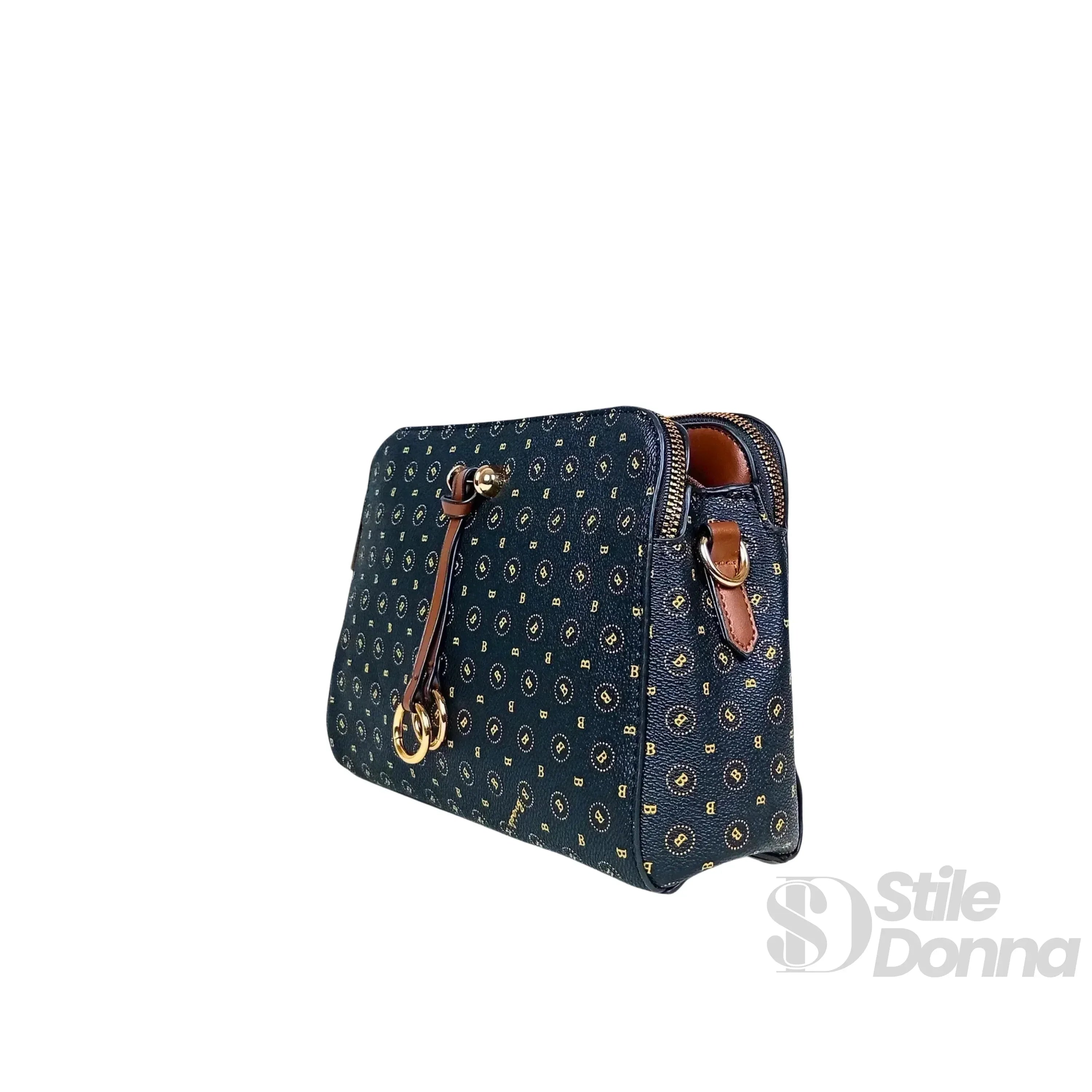 Briciole Borsa a Tracolla da Donna con Monogramma