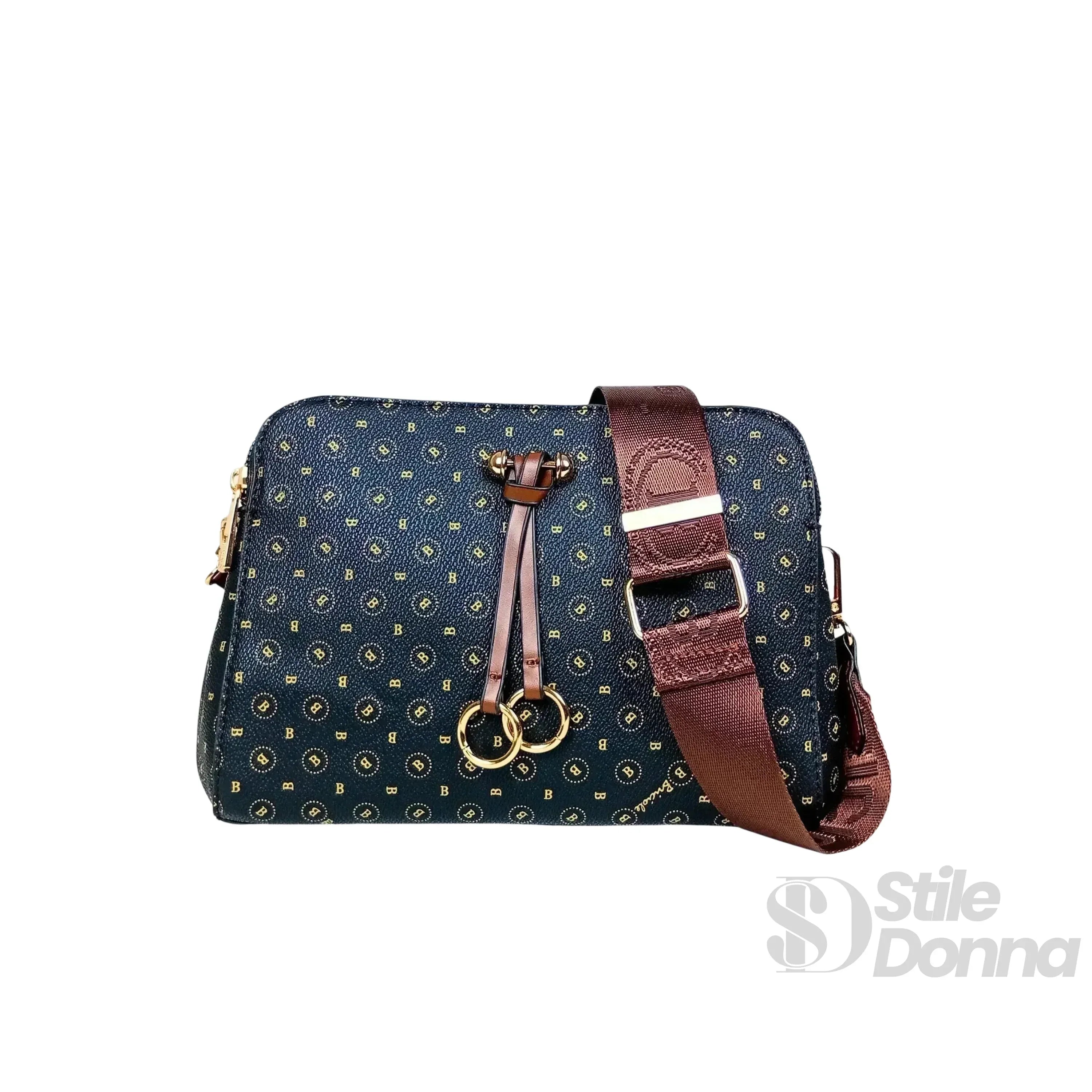 Briciole Borsa a Tracolla da Donna con Monogramma