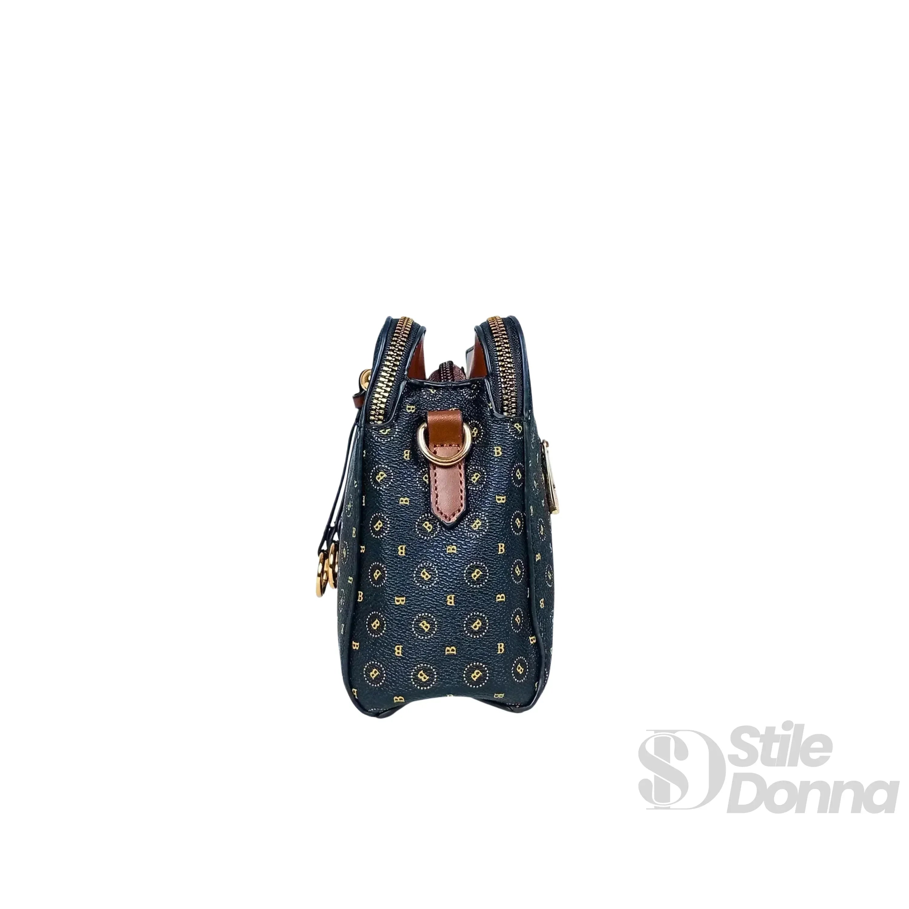 Briciole Borsa a Tracolla da Donna con Monogramma