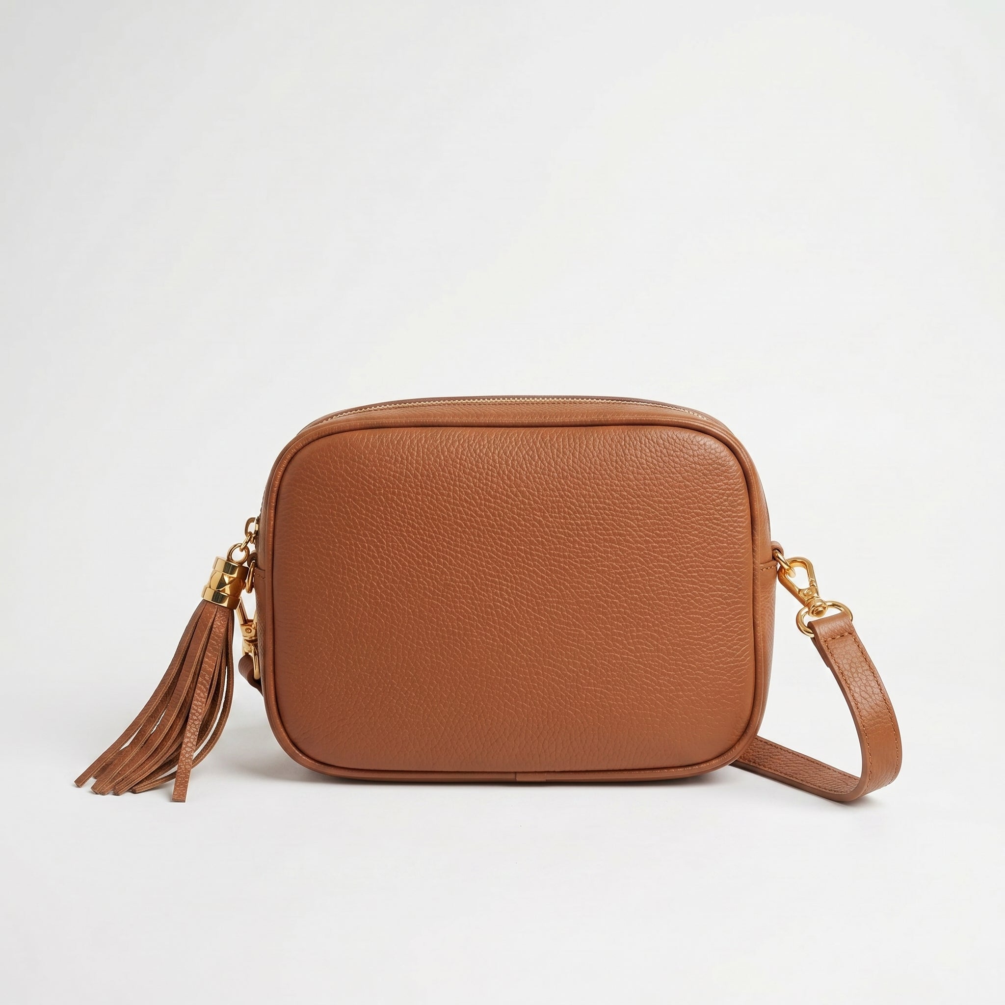 Borsa Crossbody in Vera Pelle con Tracolla Regolabile