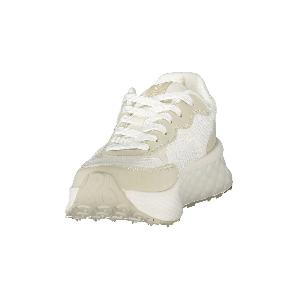 BLAUER Sneakers Donna Bianche con Lacci e Dettagli a Contrasto