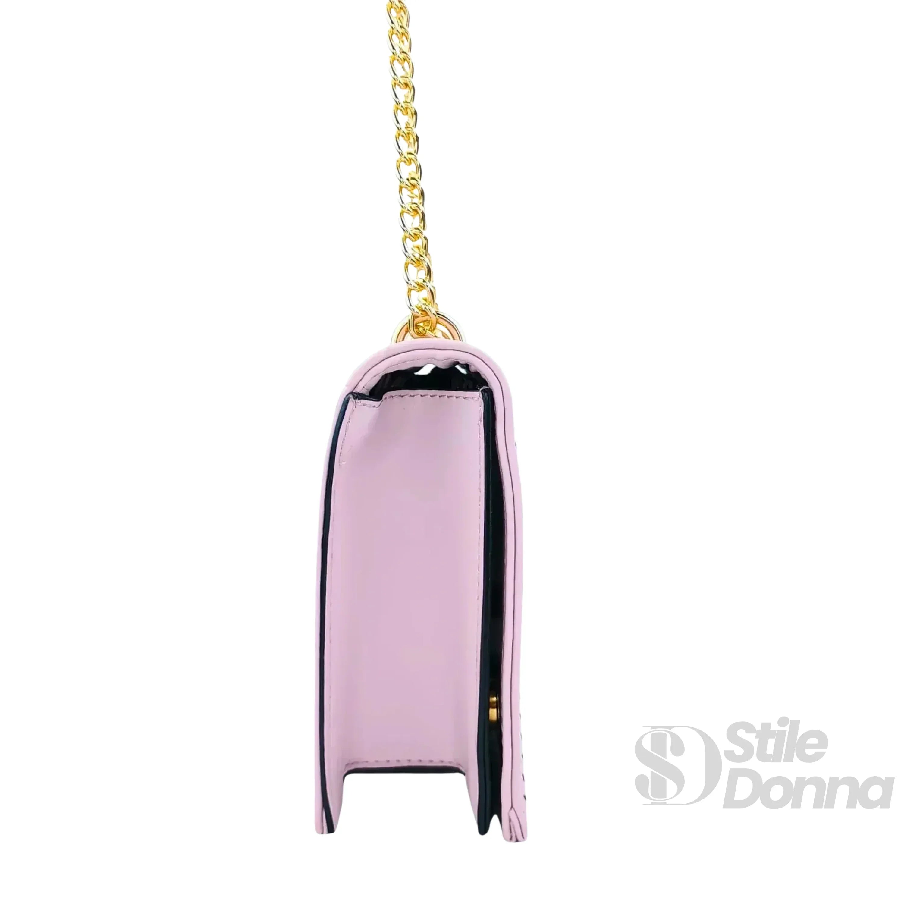 Borsa A Tracolla Viola Con Catena Dorata In Pelle PU Di Alta Qualità Con Tracolla Regolabile