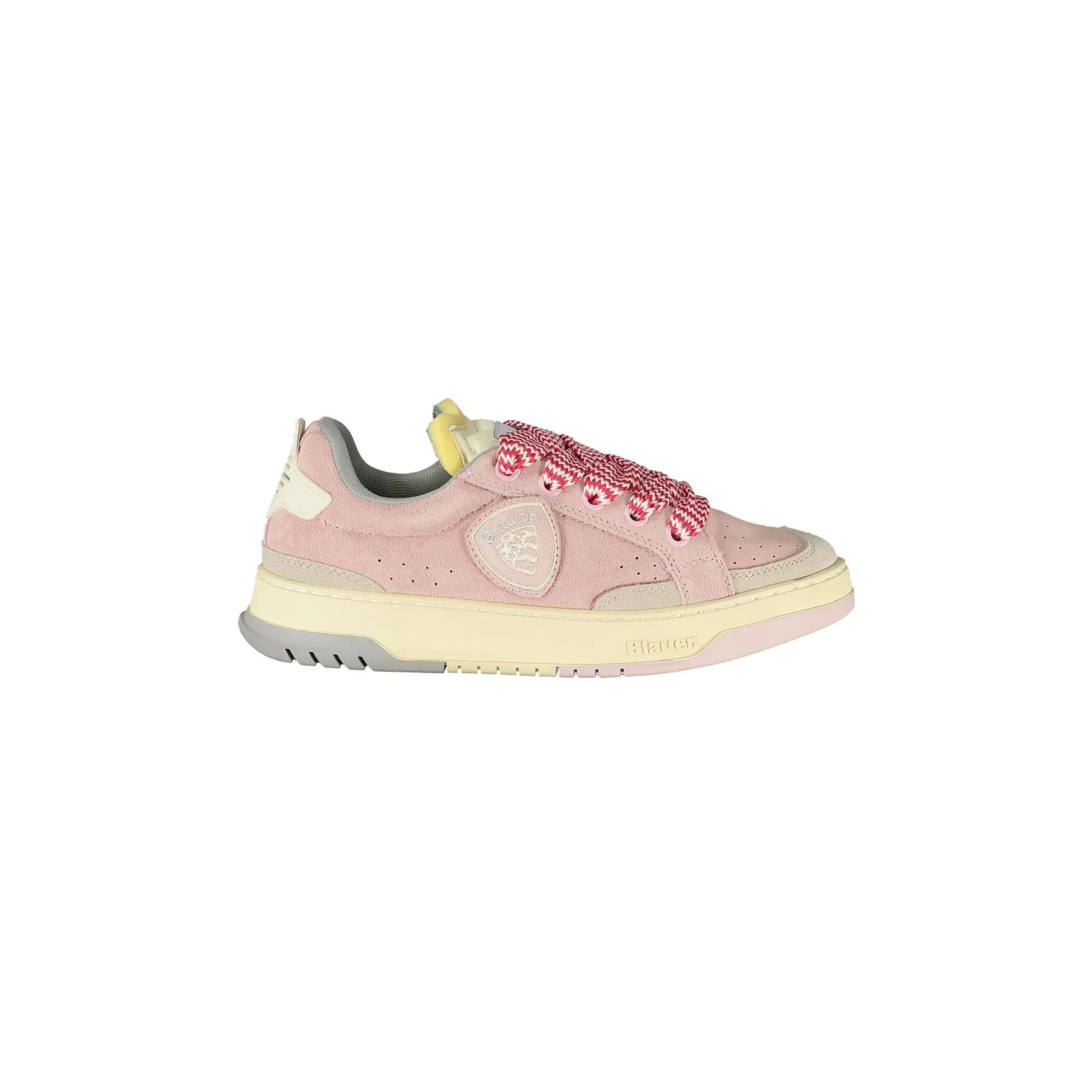 BLAUER Sneakers Donna Rosa con Lacci e Dettagli Grigi