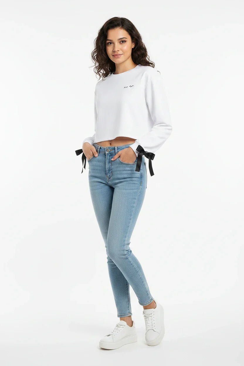 Felpa Donna Girocollo Sportiva | Felpa Casual Comoda per Tempo Libero e Outfit Daily