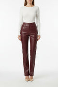 Pantaloni Pelle Donna Vita Alta Modellanti Leggings Ecopelle Invernali