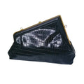 MS Pochette Nera Verniciata Con Interno In Tessuto Accessori Dorati Chiusura A Pressione MS-1831
