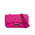 Pouch Clutch Ecopelle Con Catena Argento, Borsa Piccola Per Stile Sobrio Ed Elegante