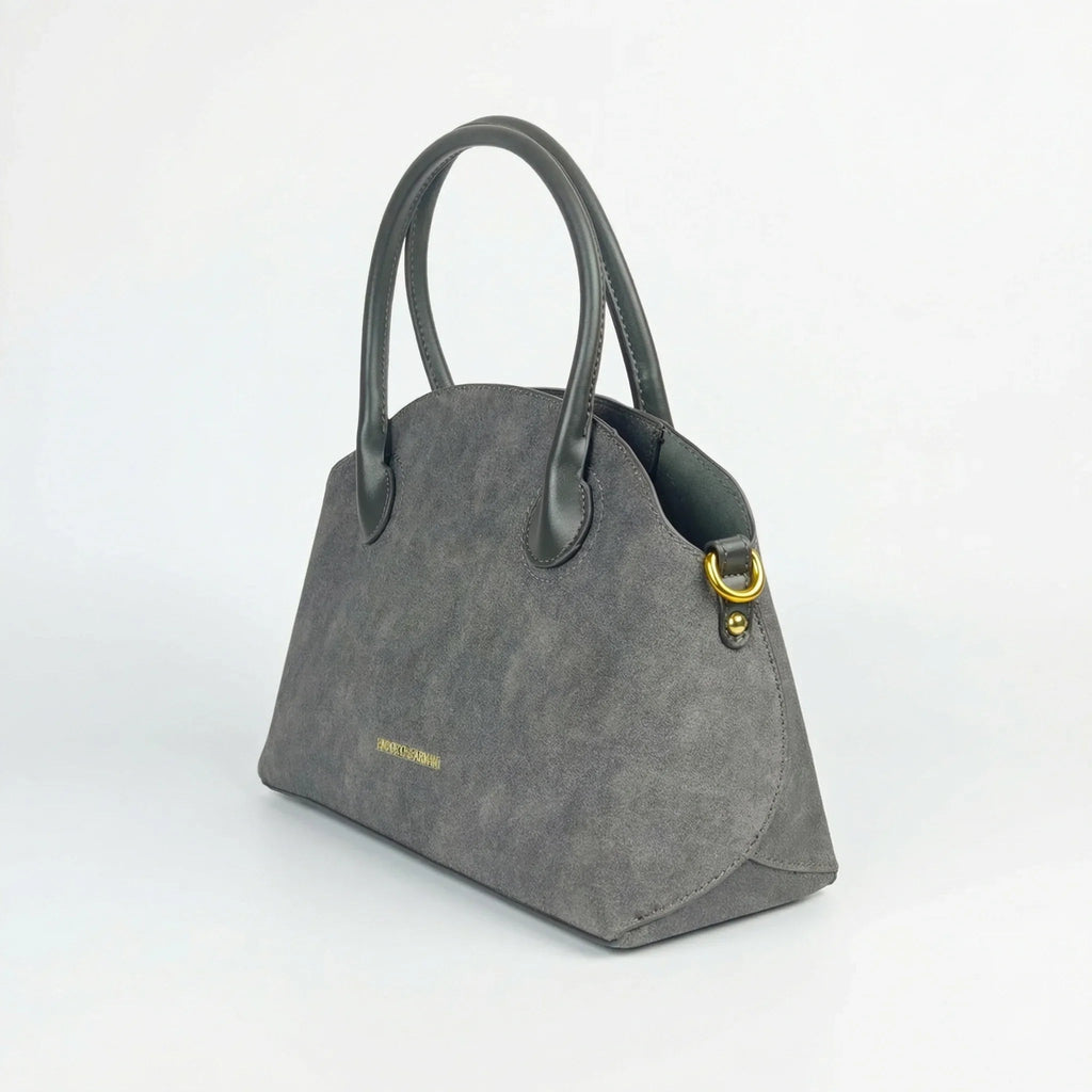 Enrico Coveri Set Borse Ecopelle Suede Grigio
