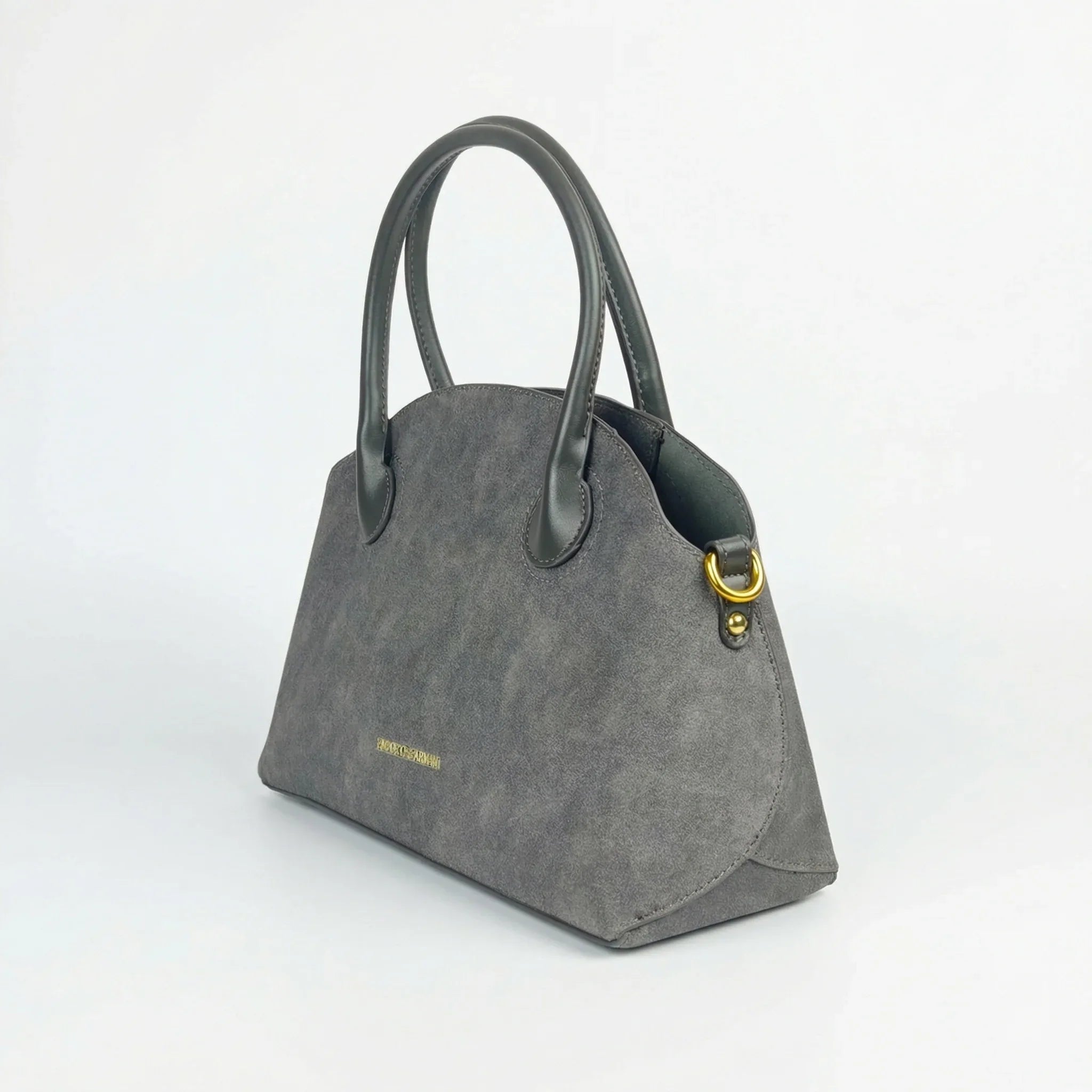 Enrico Coveri Set Borse Ecopelle Suede Grigio