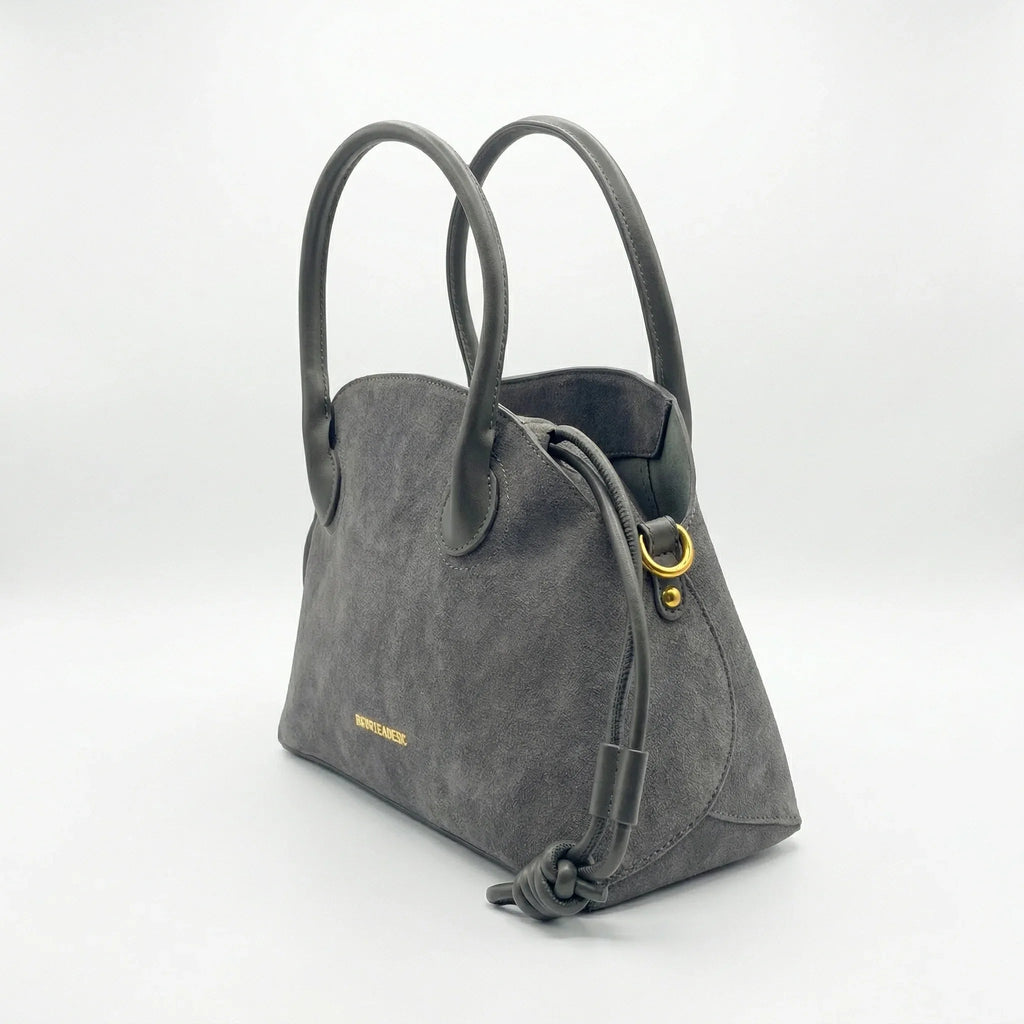 Enrico Coveri Set Borse Ecopelle Suede Grigio