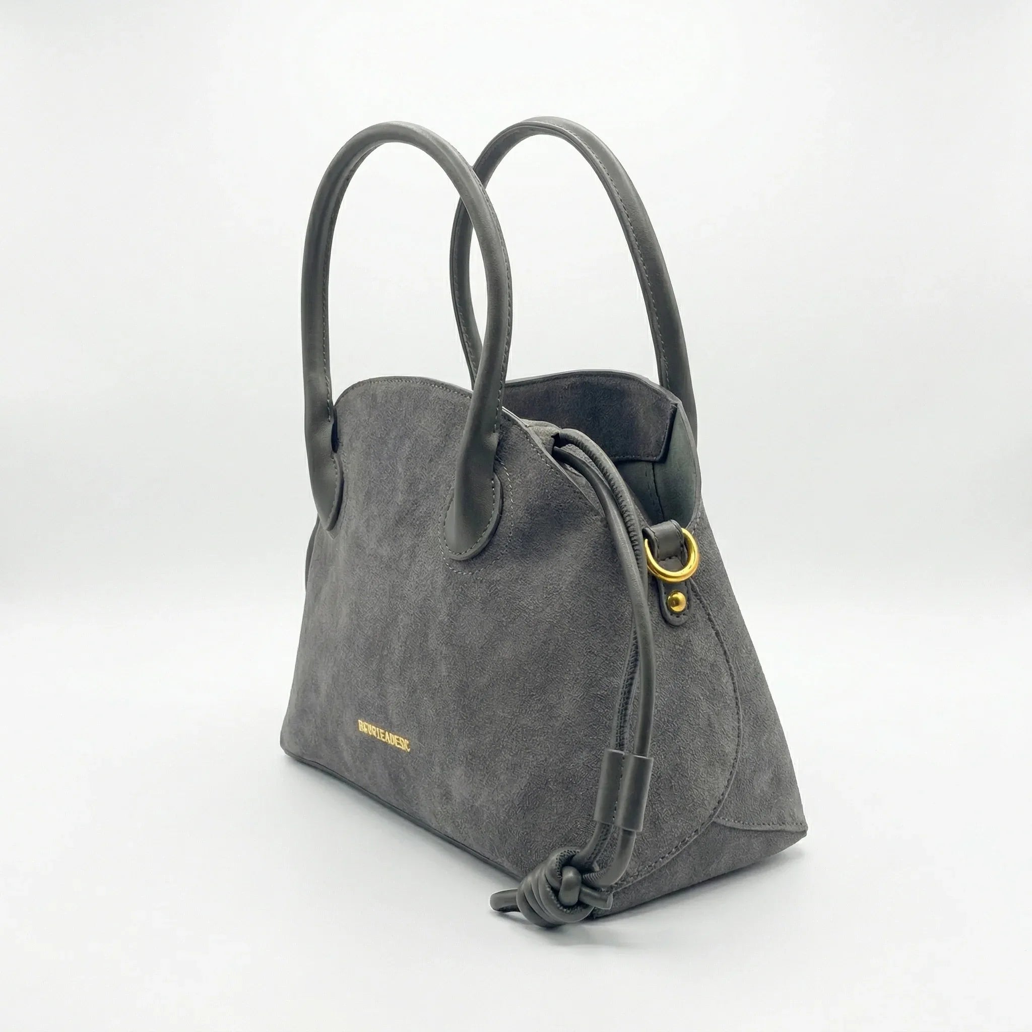Enrico Coveri Set Borse Ecopelle Suede Grigio