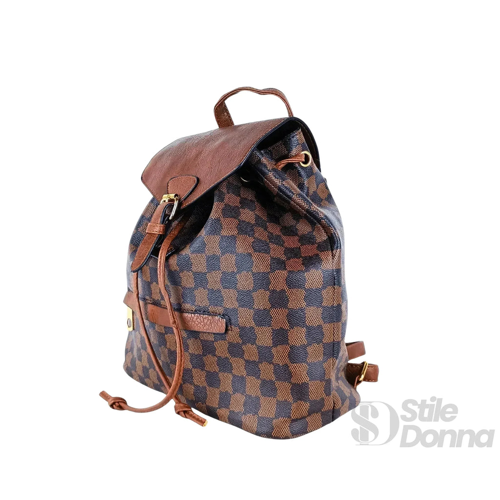 Zaino Da Donna In Ecopelle Con Tracolla Regolabile Interno In Microfibra Antistrappo